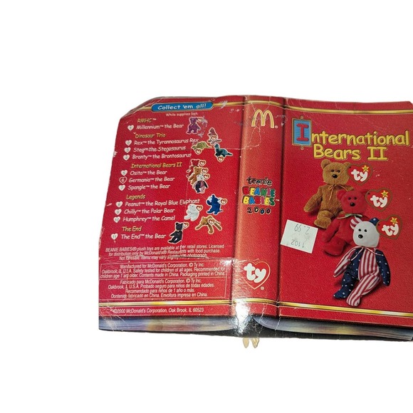 Ty Teenie Beanie Babies International II Osito Germania Spangle the Bear Set - Picture 6 of 9